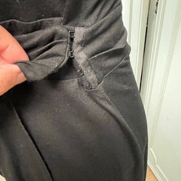 All Saints Black Wrap Dress Size 6 LBD - Picture 4 of 5